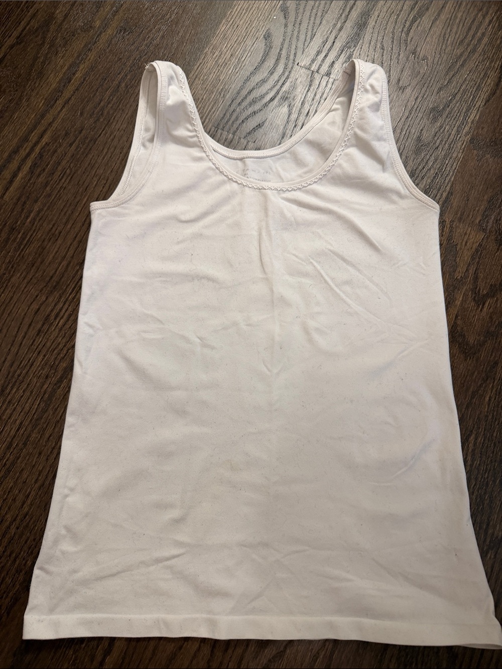 Elie Tahari White Scoop Neck Tank Top